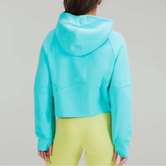 ONLY ONE ‼️ Lululemon Scuba Electric Turquoise Half Zip Hoodie Size M/L - Picture 2 of 12